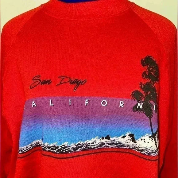 1980s Vintage San Diego Crew Neck Sweatshirt | Miller Tag | XL - Picture 2 of 7